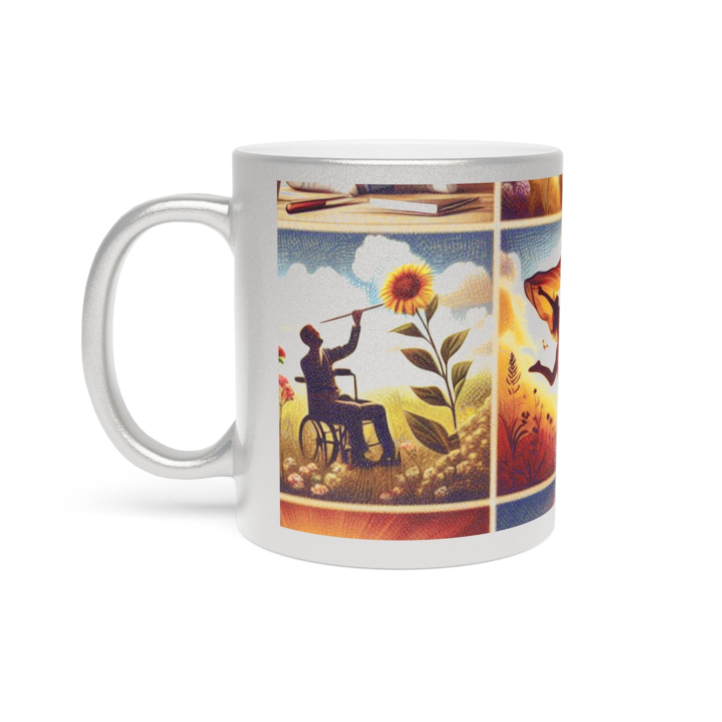 Metallic Mug - Loving Life Silver\/Gold Mug