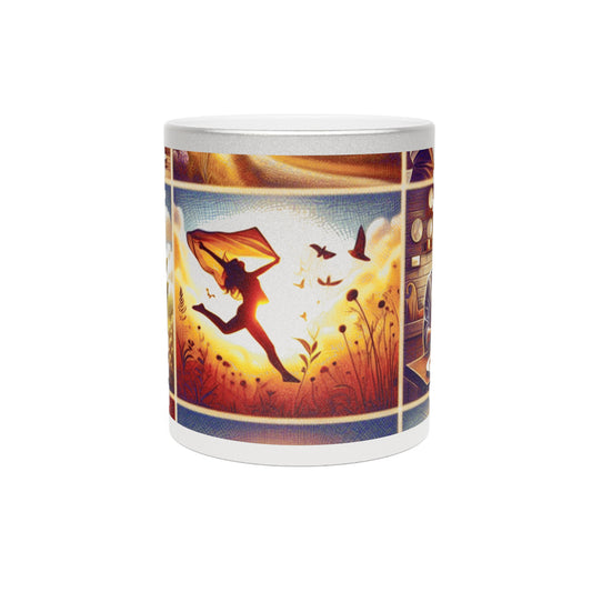 Metallic Mug - Loving Life Silver\/Gold Mug